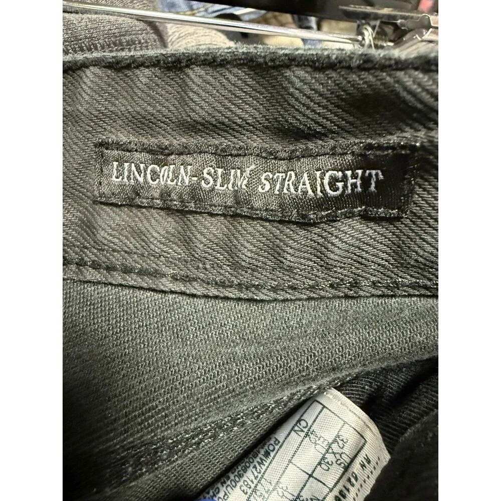 GUESS‎ Men's Lincoln Slim Straight Black Jeans W30 Denim Casual